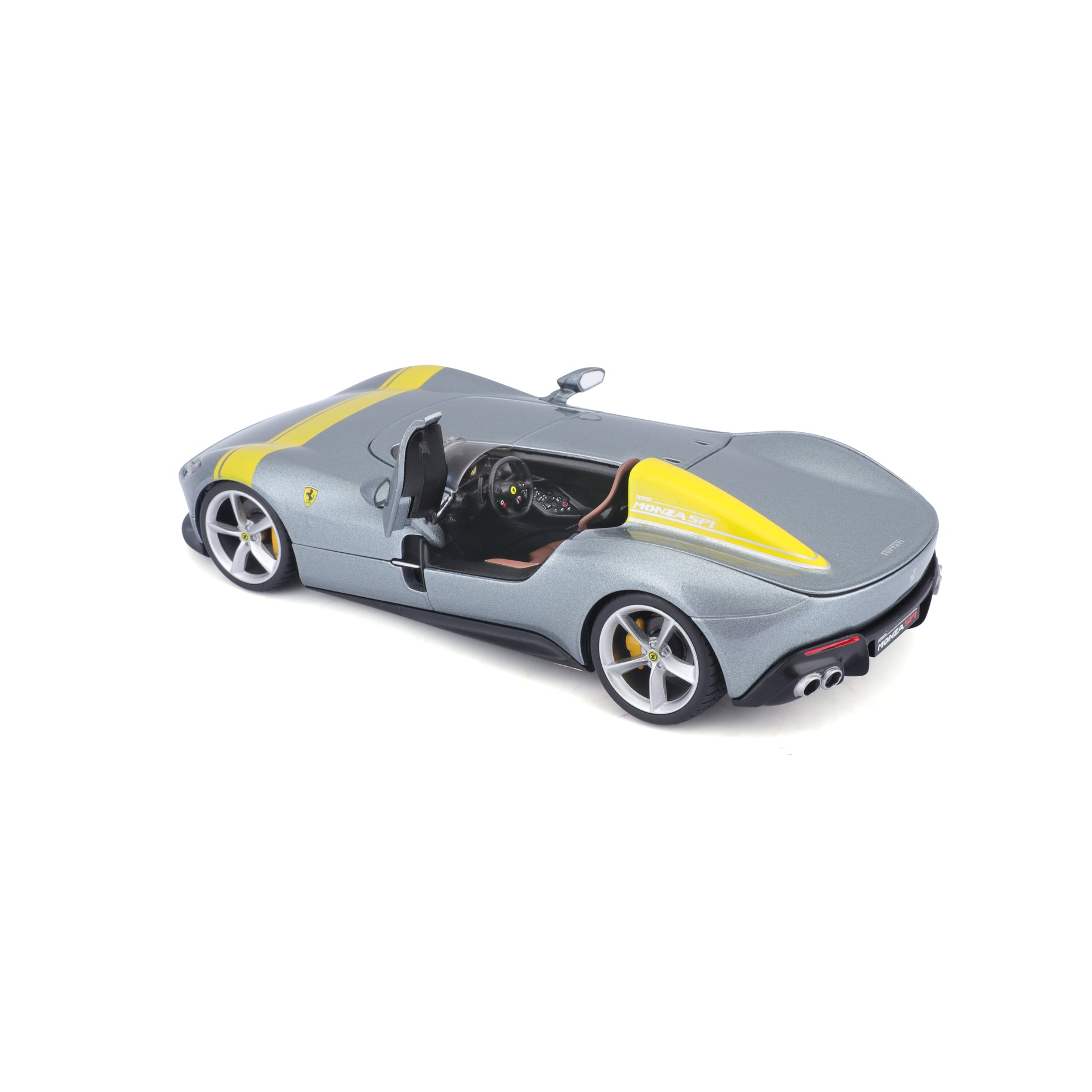 Macheta Masinuta Bburago 1:24 Ferrari Monza SP1 Argintiu, BB26000-26027ARGINTIU