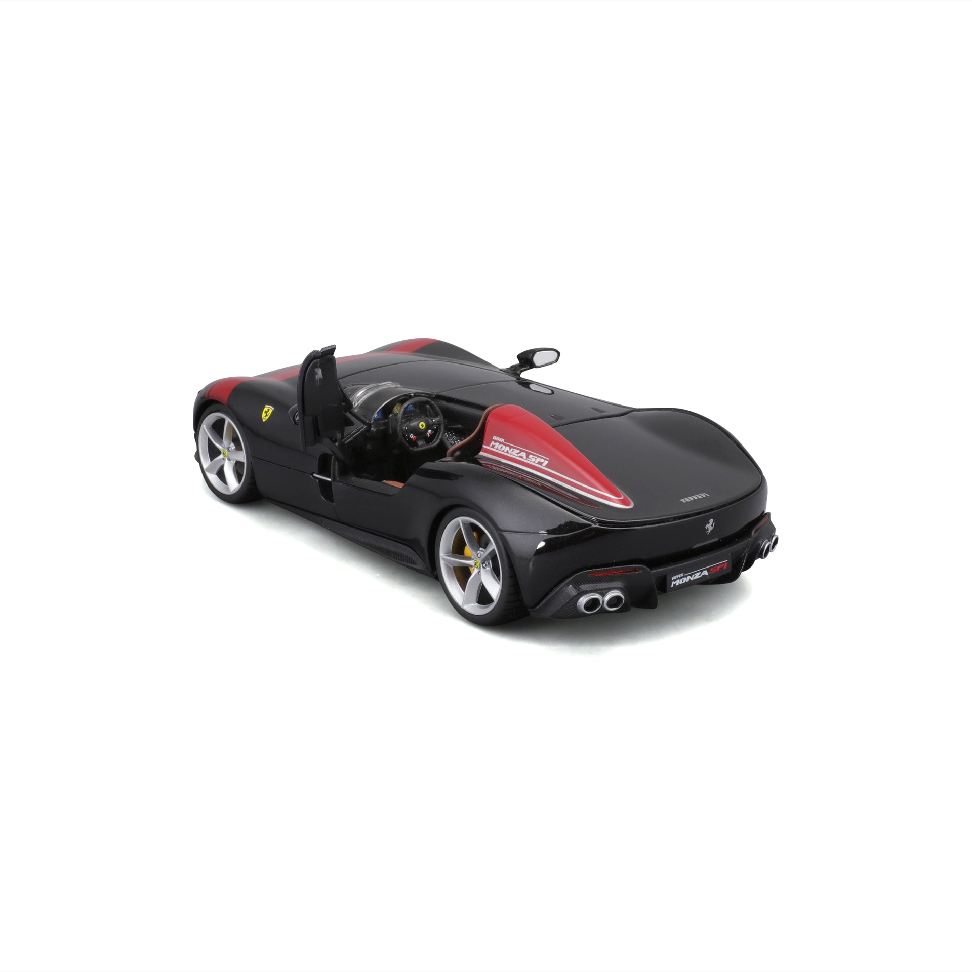 Macheta Masinuta Bburago 1:24 Ferrari Monza SP1 Negru/Rosu, BB26000-26027NEGRUROSU