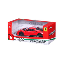 Macheta Masinuta Bburago 1:24 Ferrari 488 Pista Rosu Alb, BB26000-26026ROSUALB