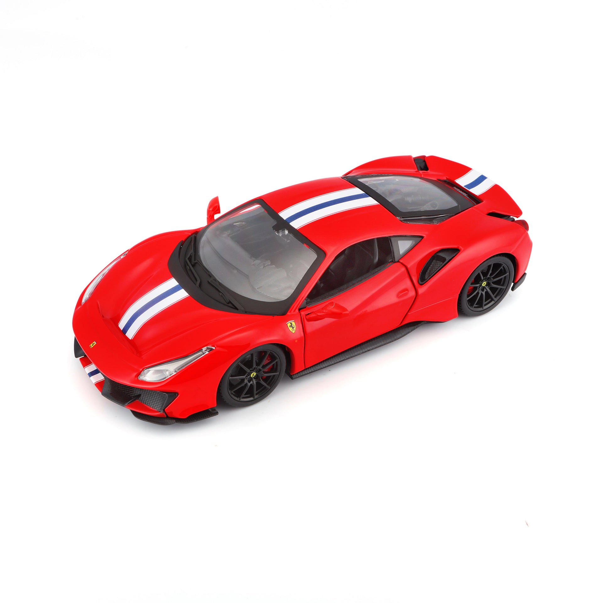 Macheta Masinuta Bburago 1:24 Ferrari 488 Pista Rosu Alb, BB26000-26026ROSUALB