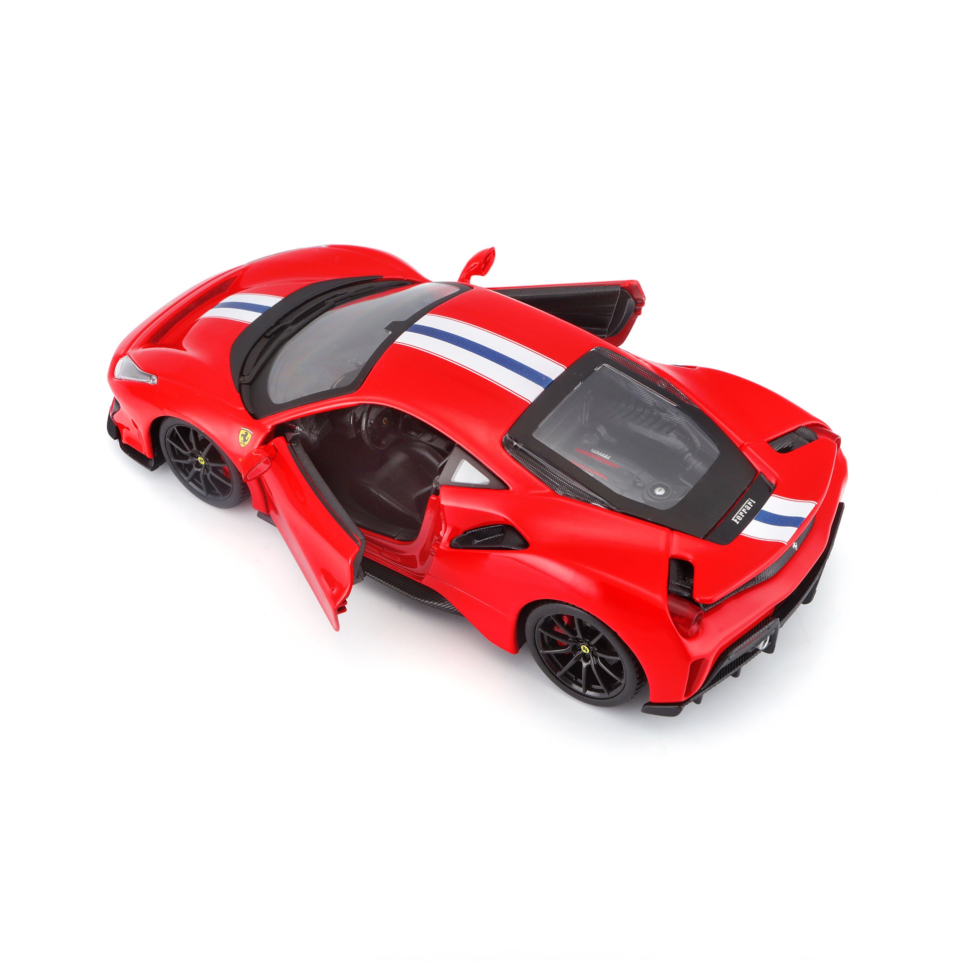 Macheta Masinuta Bburago 1:24 Ferrari 488 Pista Rosu Alb, BB26000-26026ROSUALB