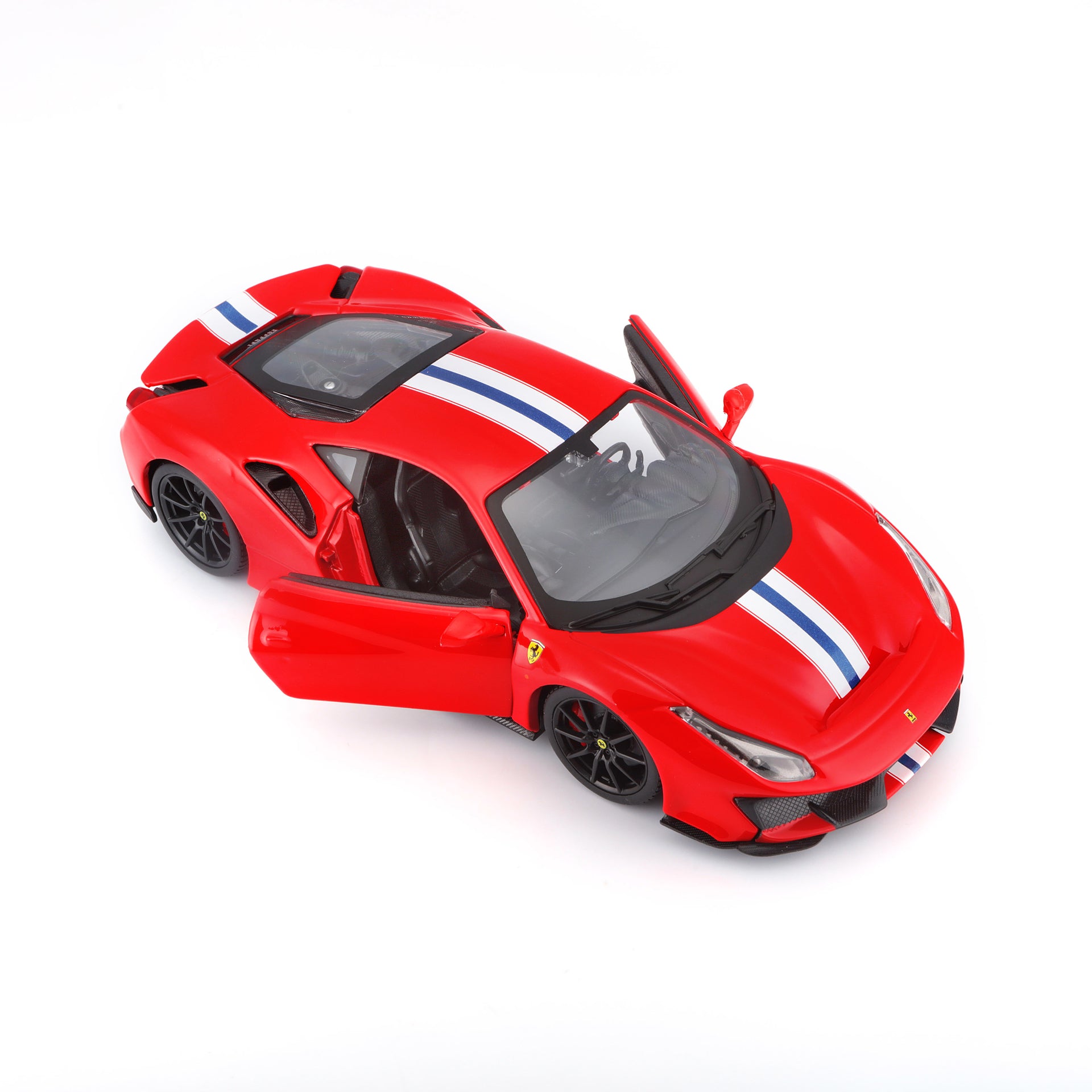 Macheta Masinuta Bburago 1:24 Ferrari 488 Pista Rosu Alb, BB26000-26026ROSUALB