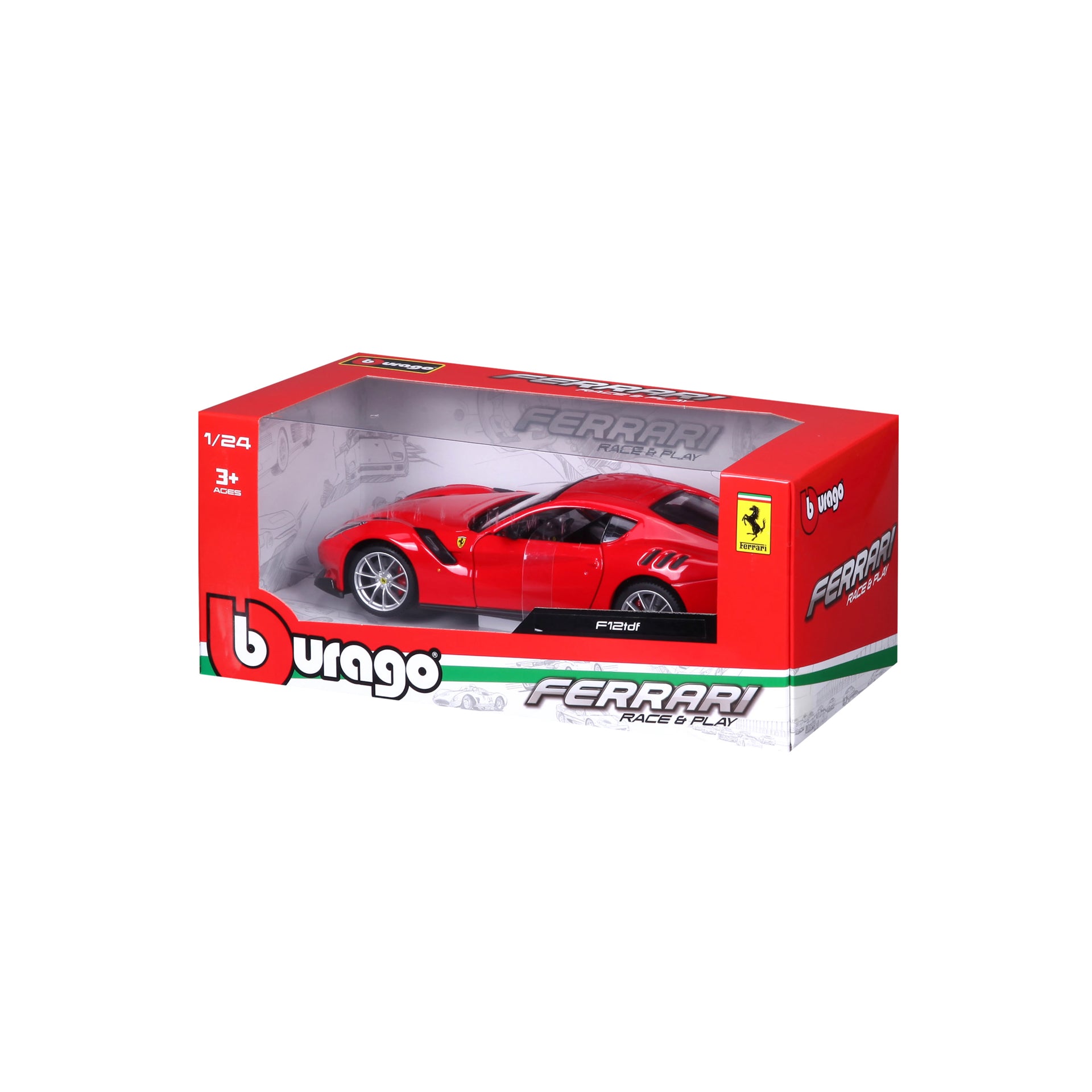 Macheta Masinuta Bburago 1:24 Ferrari F412TDF Rosu, BB26000-26021ROSU