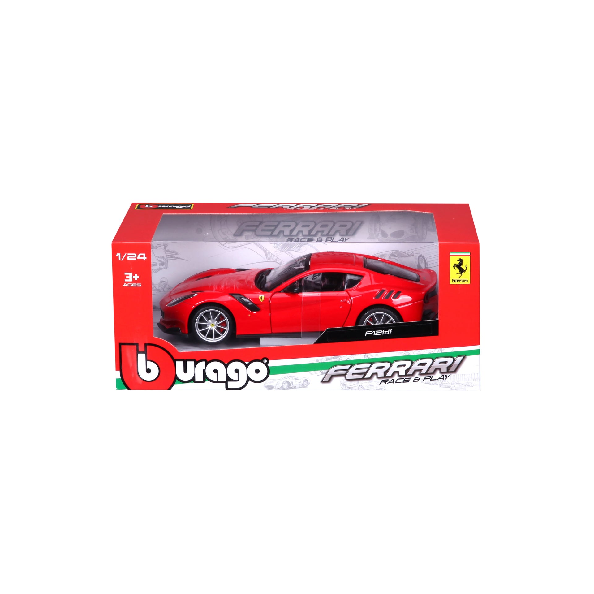 Macheta Masinuta Bburago 1:24 Ferrari F412TDF Rosu, BB26000-26021ROSU