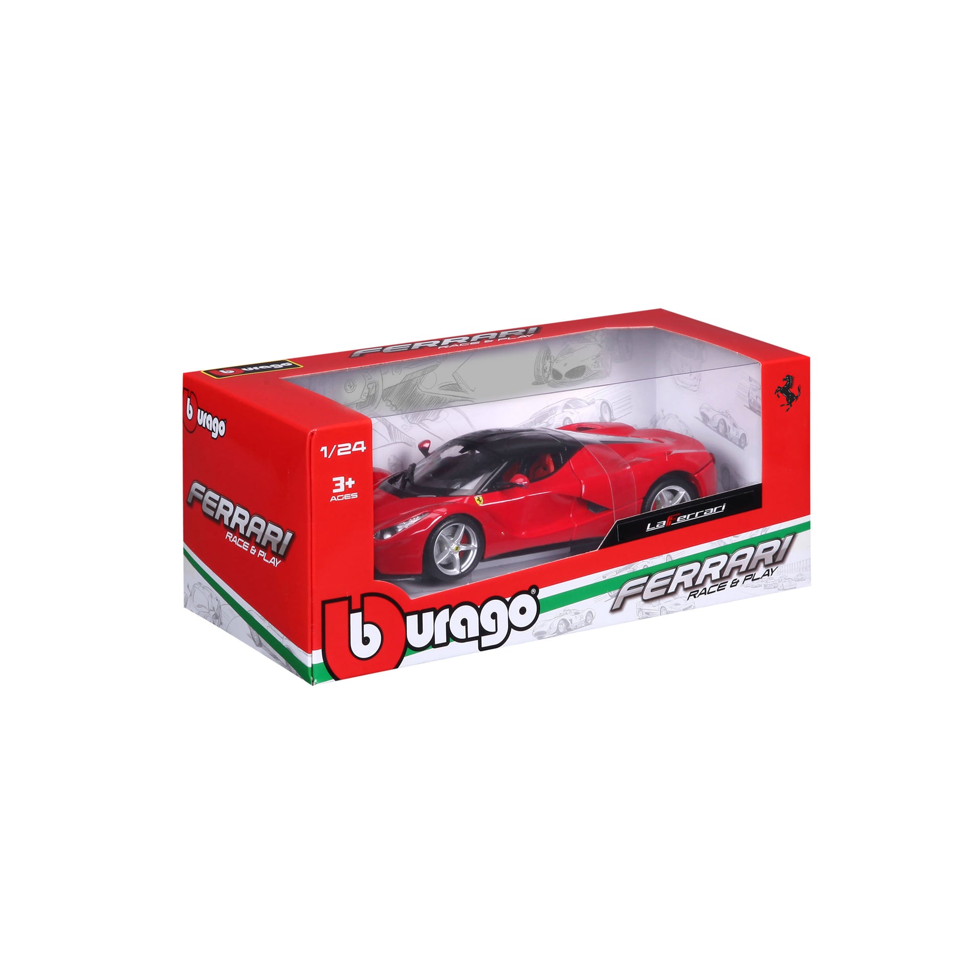 Macheta Masinuta Bburago 1:24 Ferrari LaFerarri Rosu, BB26000-26001ROSU