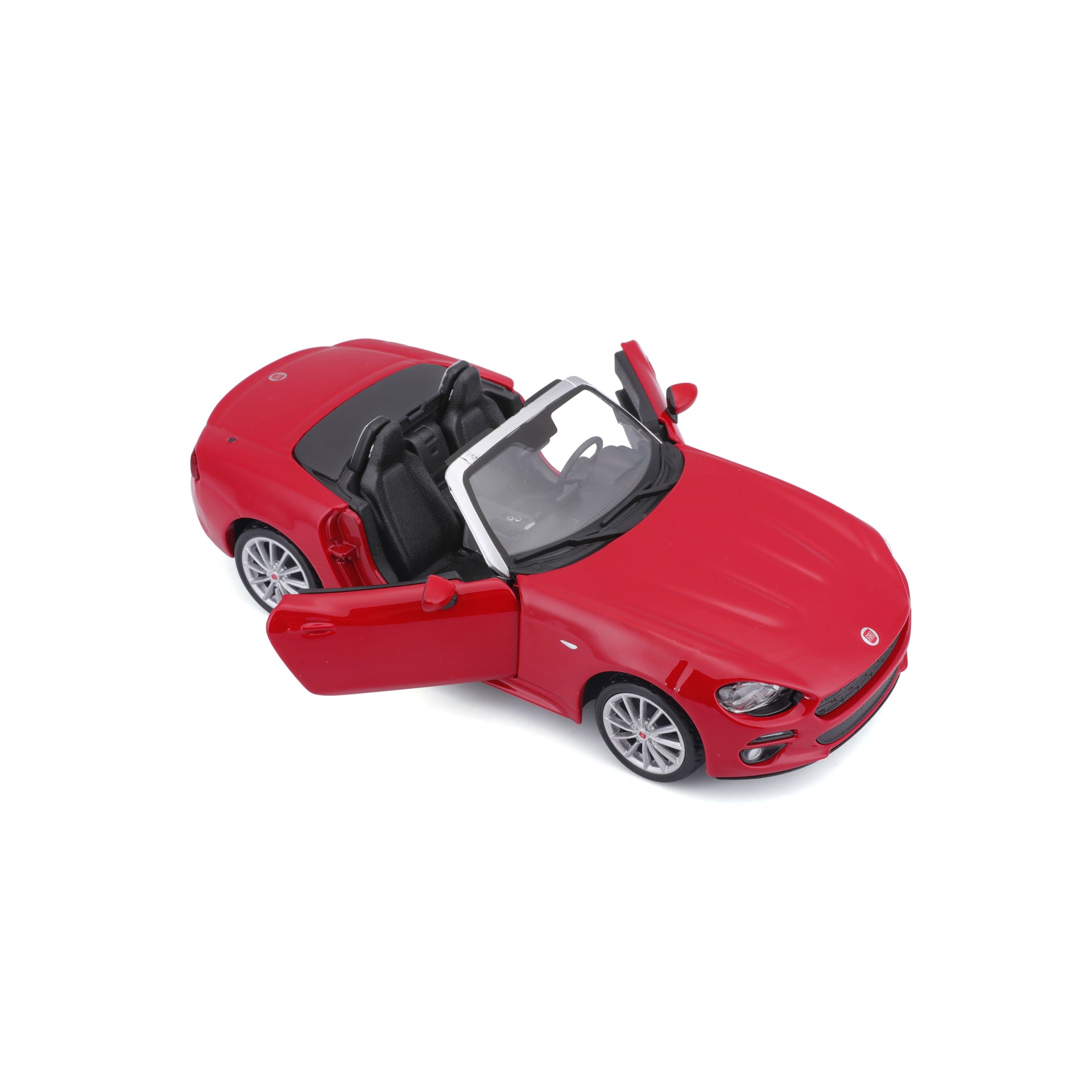 Macheta Masinuta Bburago 1:24 Fiat 124 Spider Rosu, BB20001A-21083