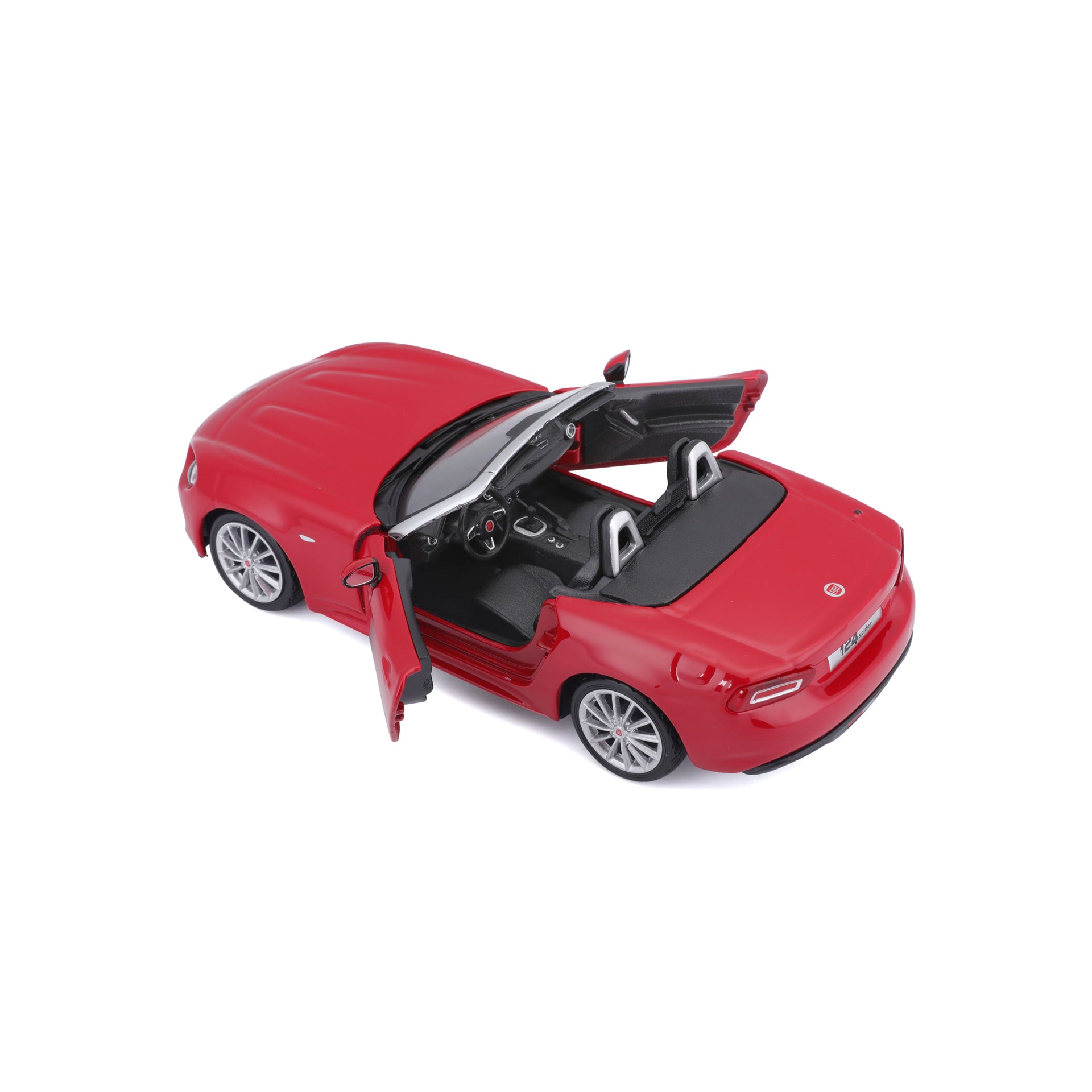 Macheta Masinuta Bburago 1:24 Fiat 124 Spider Rosu, BB20001A-21083