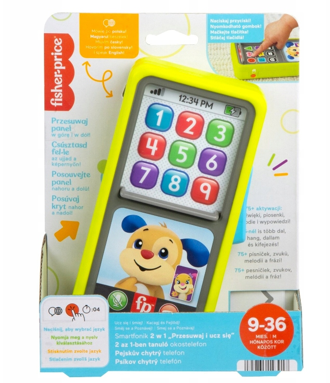 Jucarie Interactiva Fisher Price Primul meu Smartphone, limba maghiara, MTHNL43