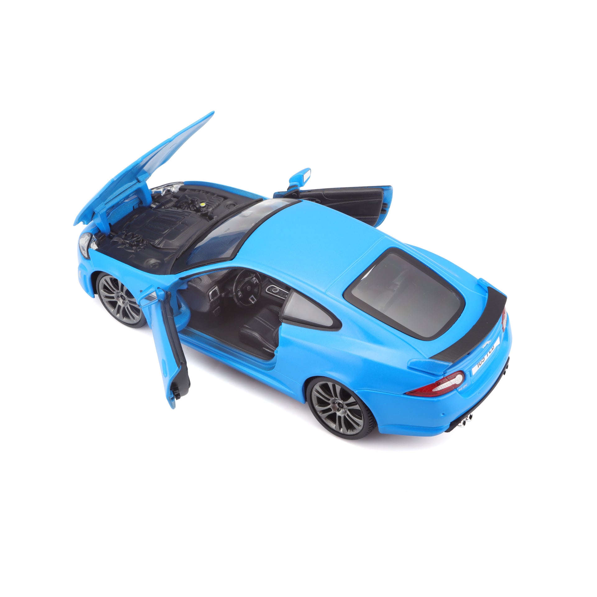 Macheta Masinuta Bburago 1:24 Jaguar XKR-S Albastru, BB20001A-21063