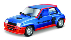 Macheta Masinuta Bburago 1:24 Renault 5 Turbo Albastru/Rosu, BB20001A-21088