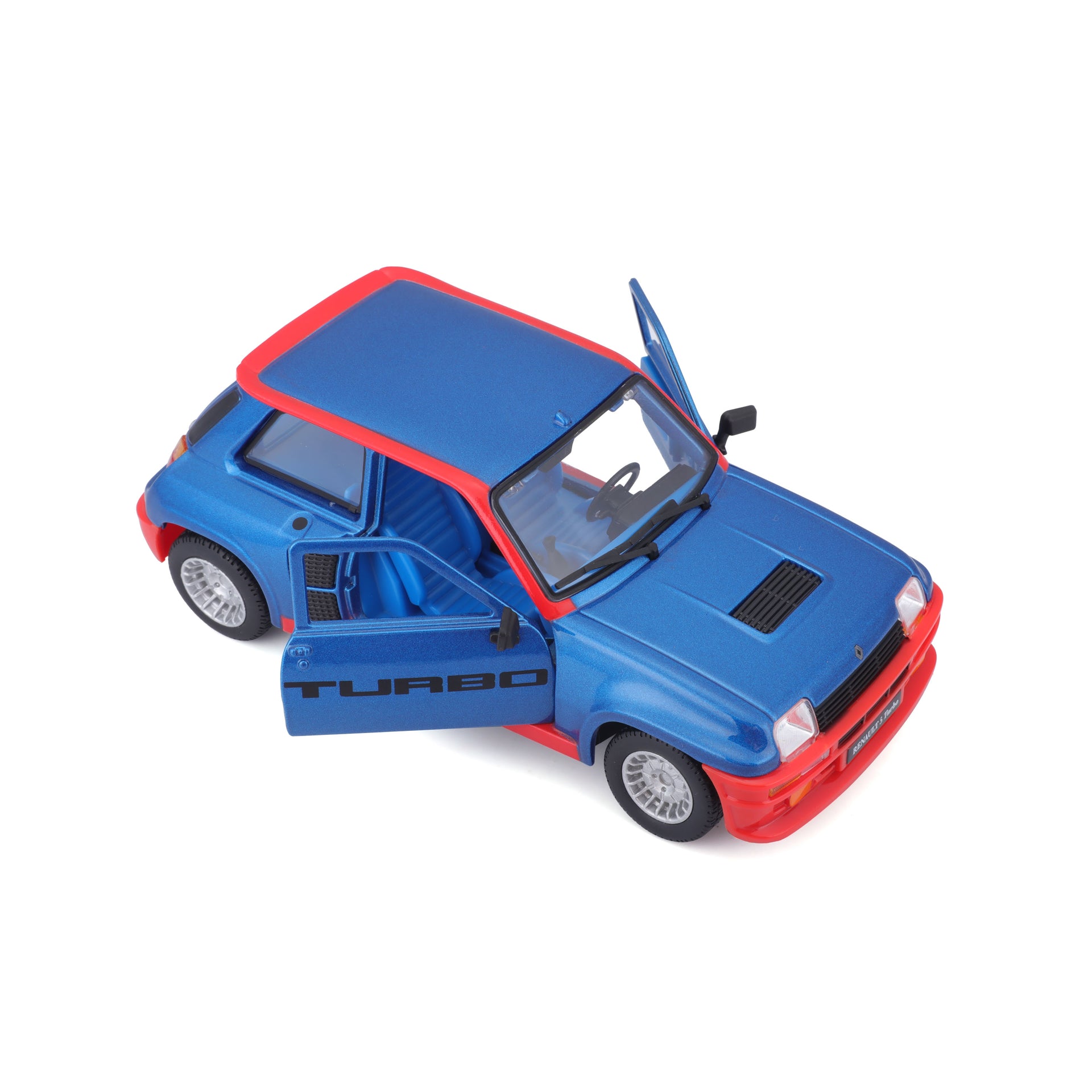 Macheta Masinuta Bburago 1:24 Renault 5 Turbo Albastru/Rosu, BB20001A-21088