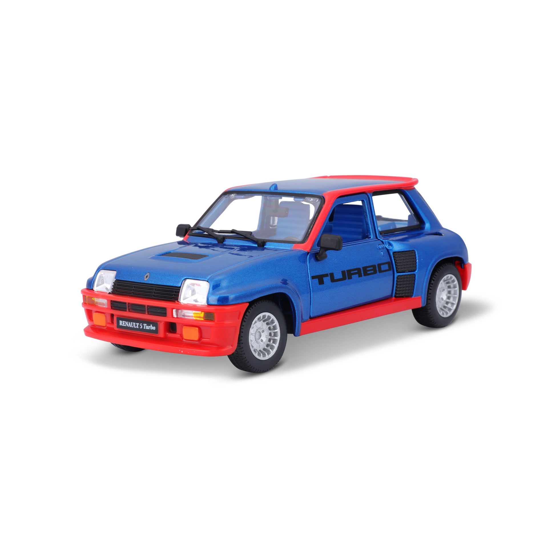 Macheta Masinuta Bburago 1:24 Renault 5 Turbo Albastru/Rosu, BB20001A-21088