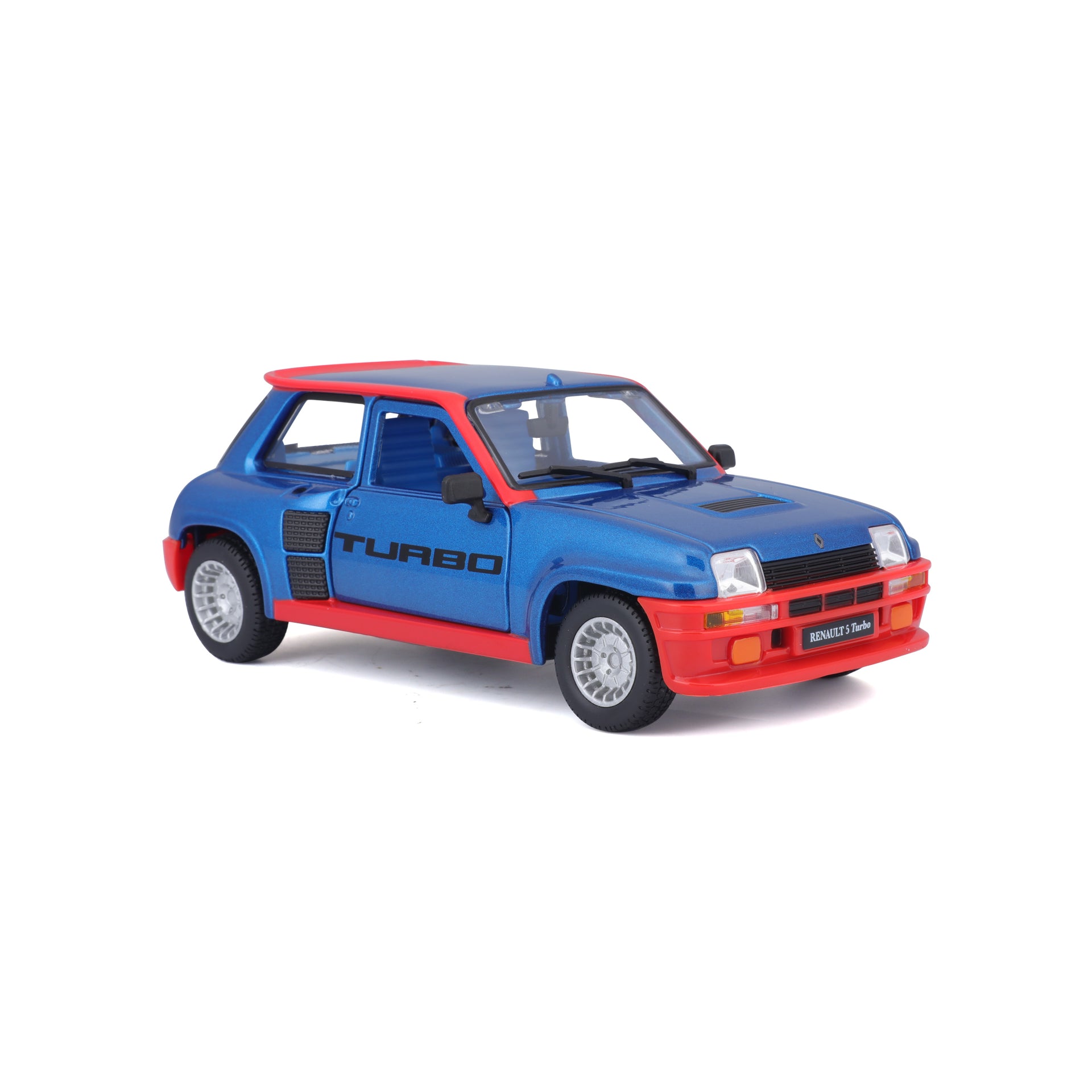 Macheta Masinuta Bburago 1:24 Renault 5 Turbo Albastru/Rosu, BB20001A-21088