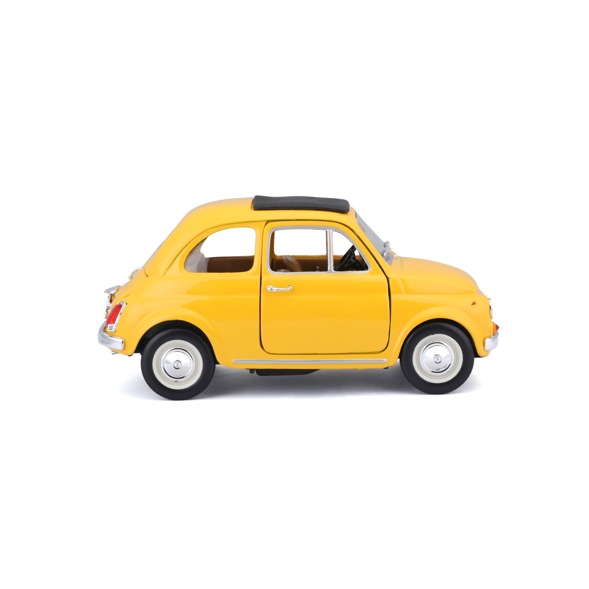 Macheta Masinuta BBurago 1:24 Fiat 500F 1965 Galben, BB20001B-22098