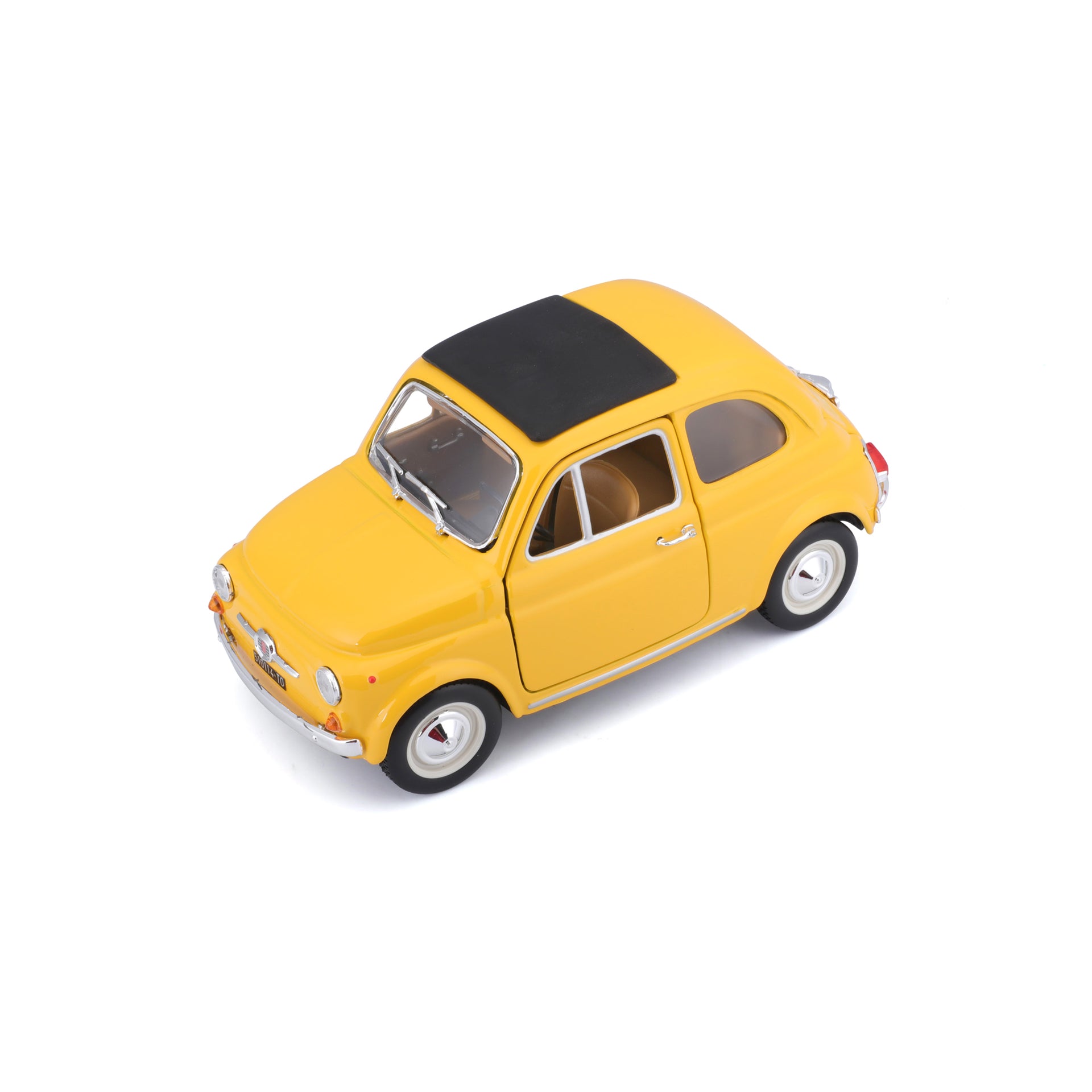 Macheta Masinuta BBurago 1:24 Fiat 500F 1965 Galben, BB20001B-22098