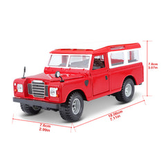 Macheta Masinuta Bburago 1:24, Land Rover Rosu, BB20001B-22063