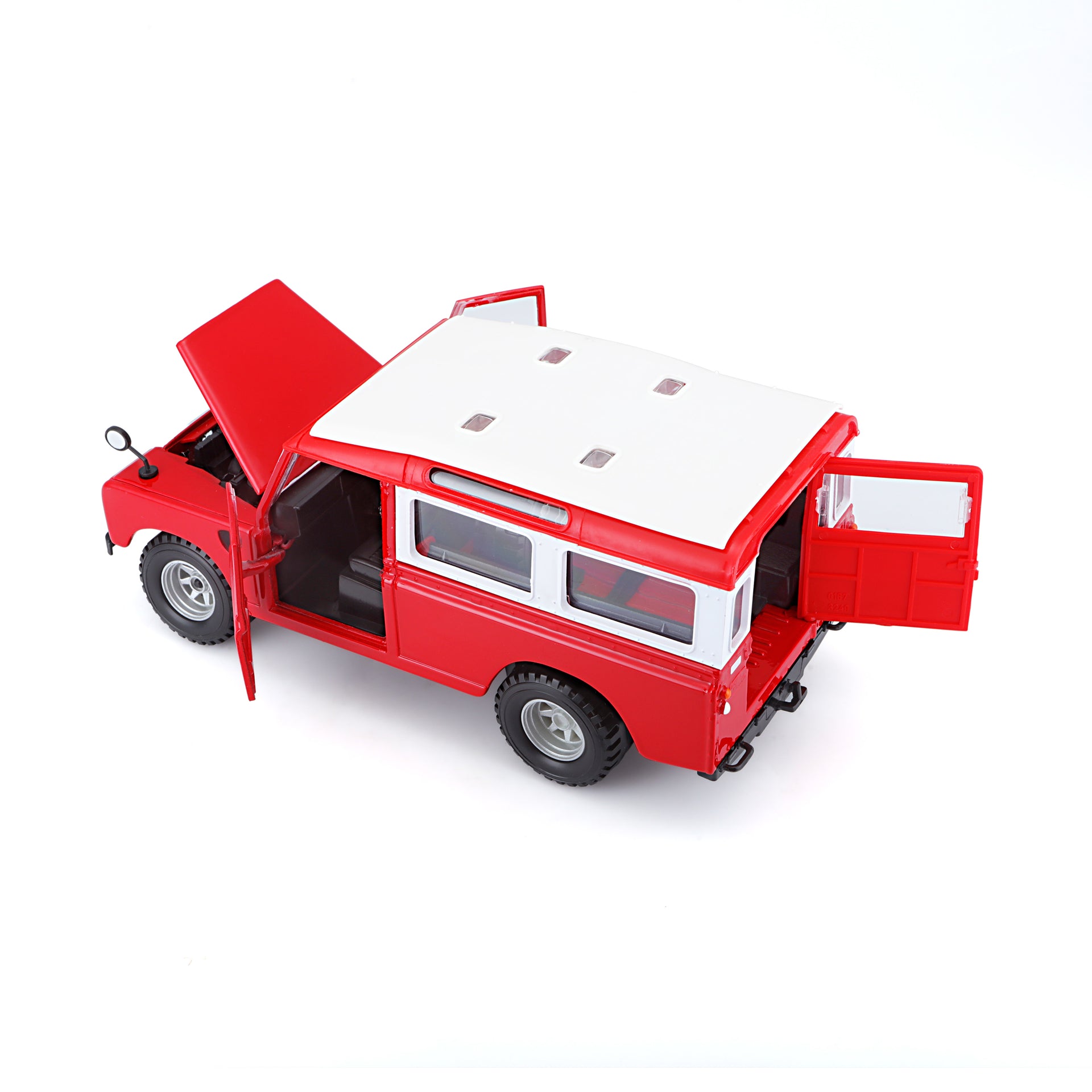 Macheta Masinuta Bburago 1:24, Land Rover Rosu, BB20001B-22063