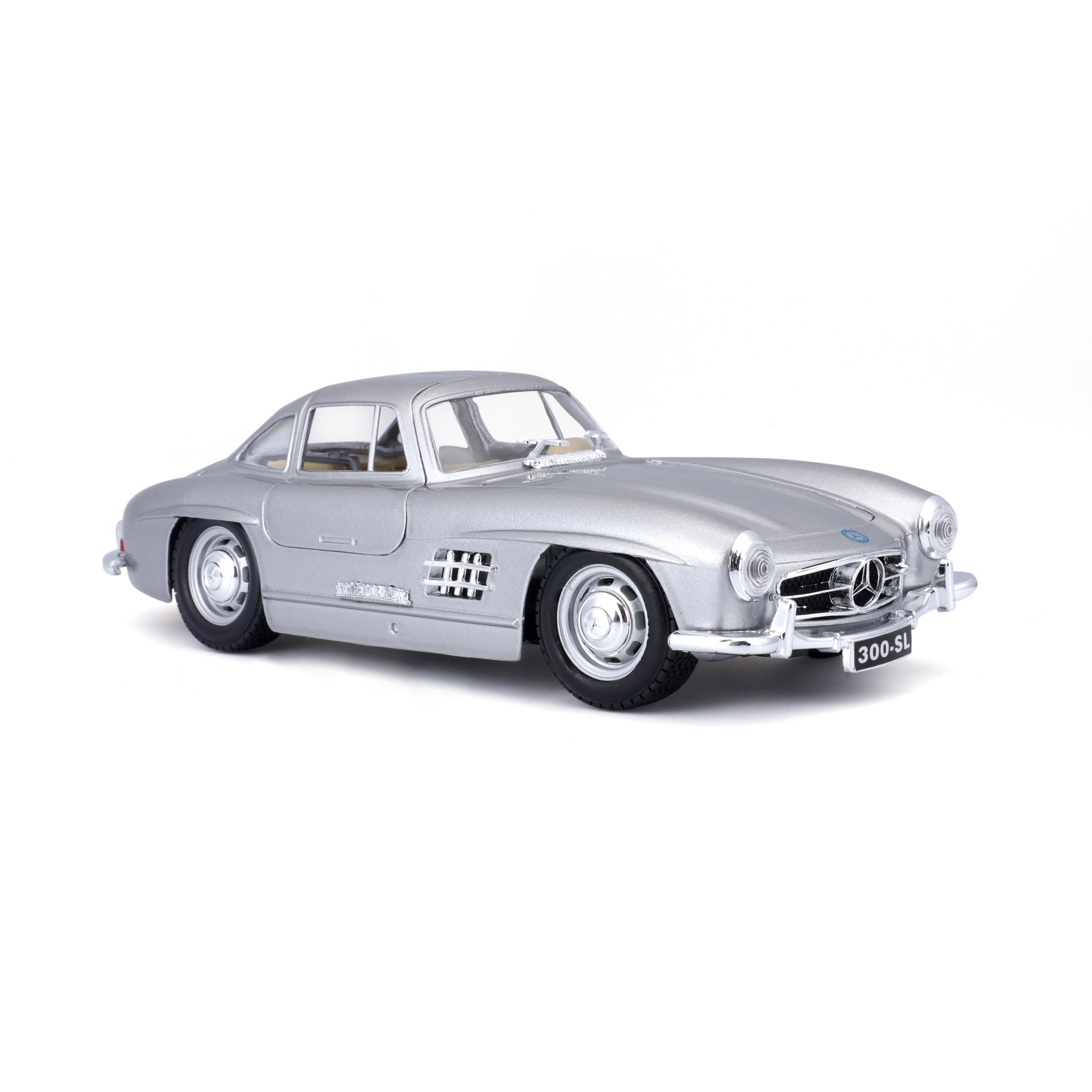 Macheta Masinuta  Bburago 1:24 Mercedes Benz 300SL 1954 Argintiu, BB20001B-22023