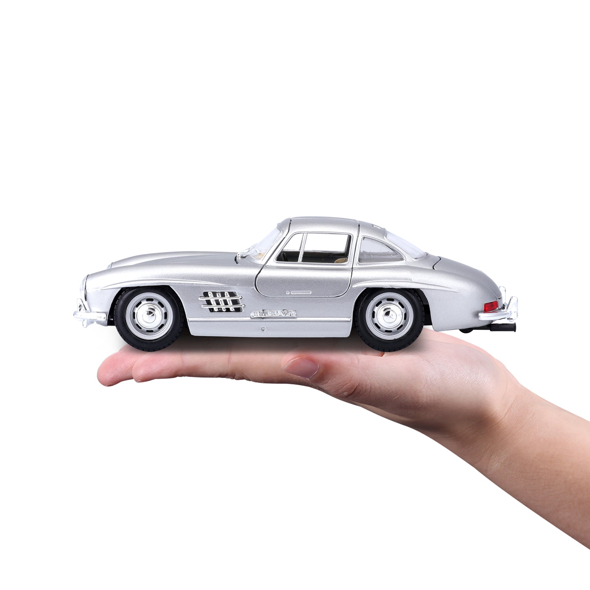 Macheta Masinuta  Bburago 1:24 Mercedes Benz 300SL 1954 Argintiu, BB20001B-22023