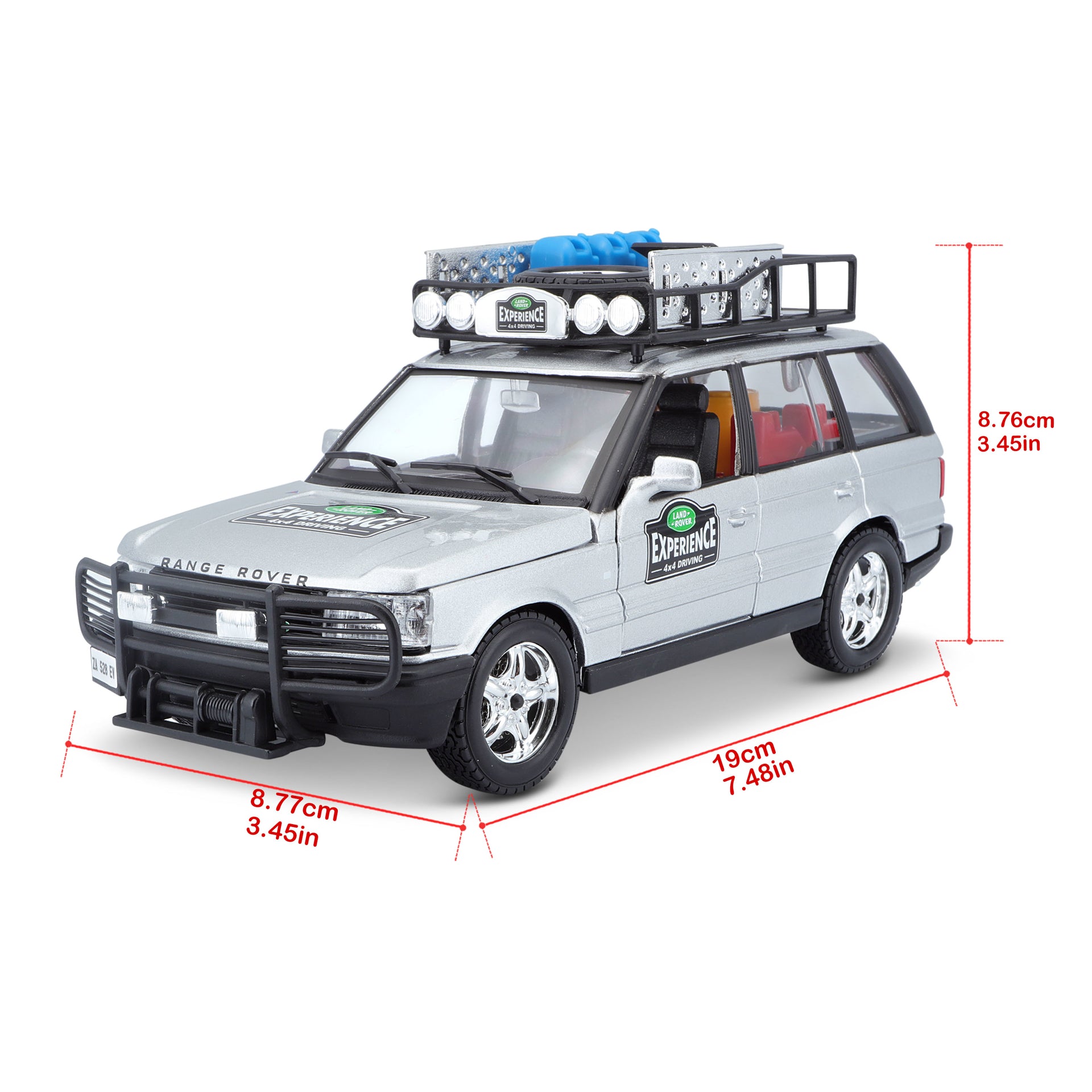 Macheta Masinuta Bburago 1:24 Range Rover Argintiu, BB20001B-22061