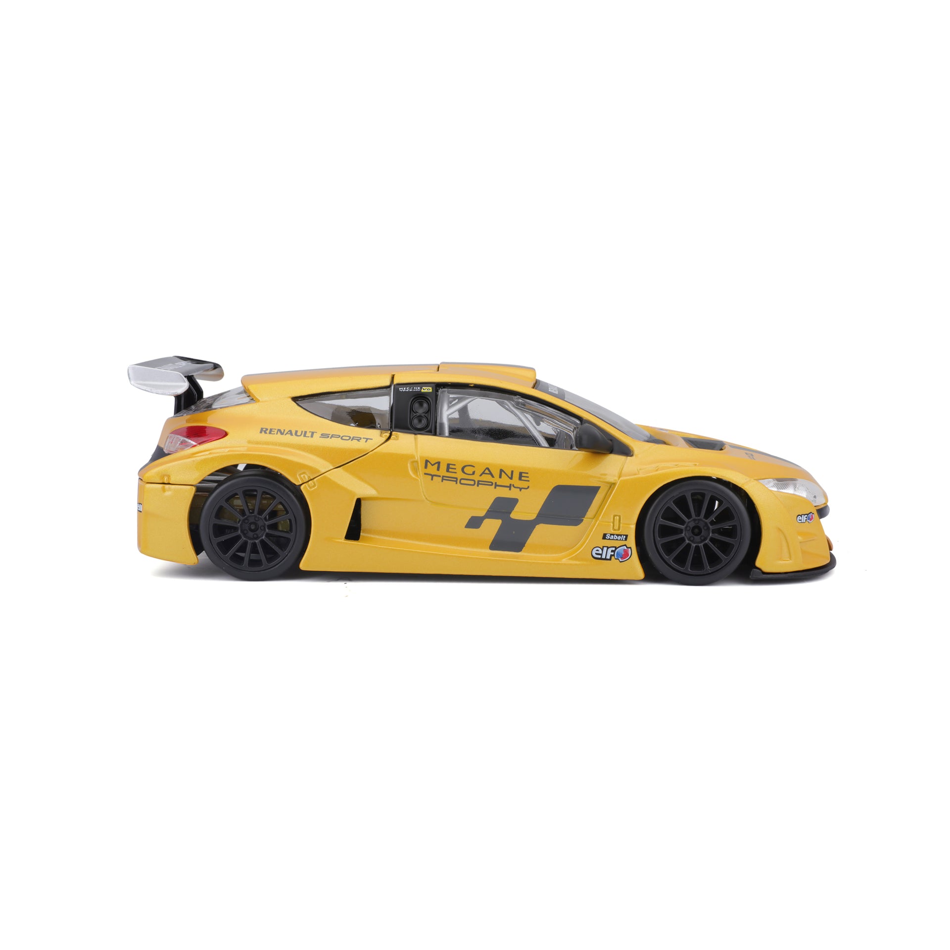 Macheta Masinuta Bburago 1:24 Renault Megane Trophy Galben Metalizat, BB20001B-22115