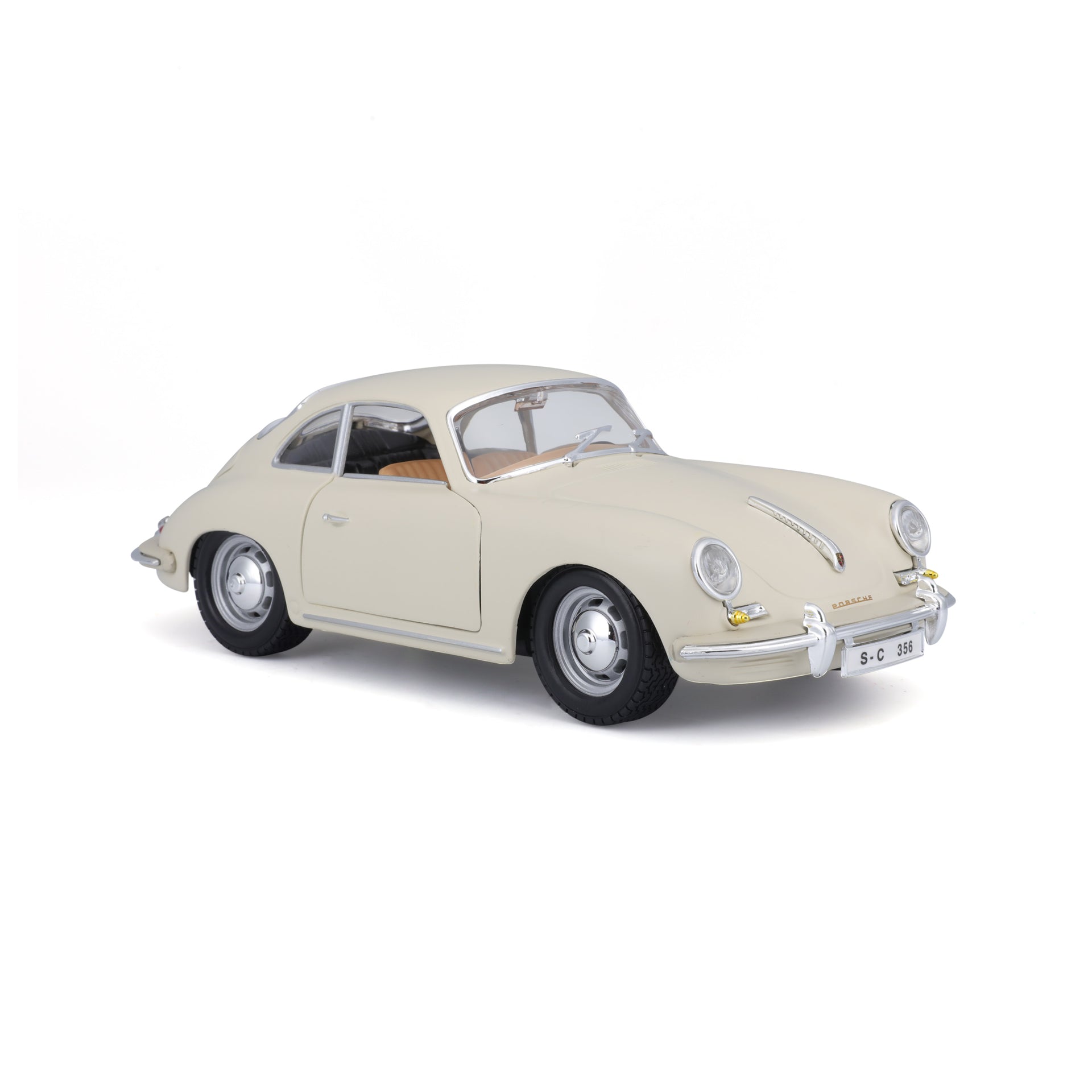 Macheta Masinuta Bburago 1:24 Bijoux  Porsche 356B Coupe (1961) Bej, BB20001B-22079