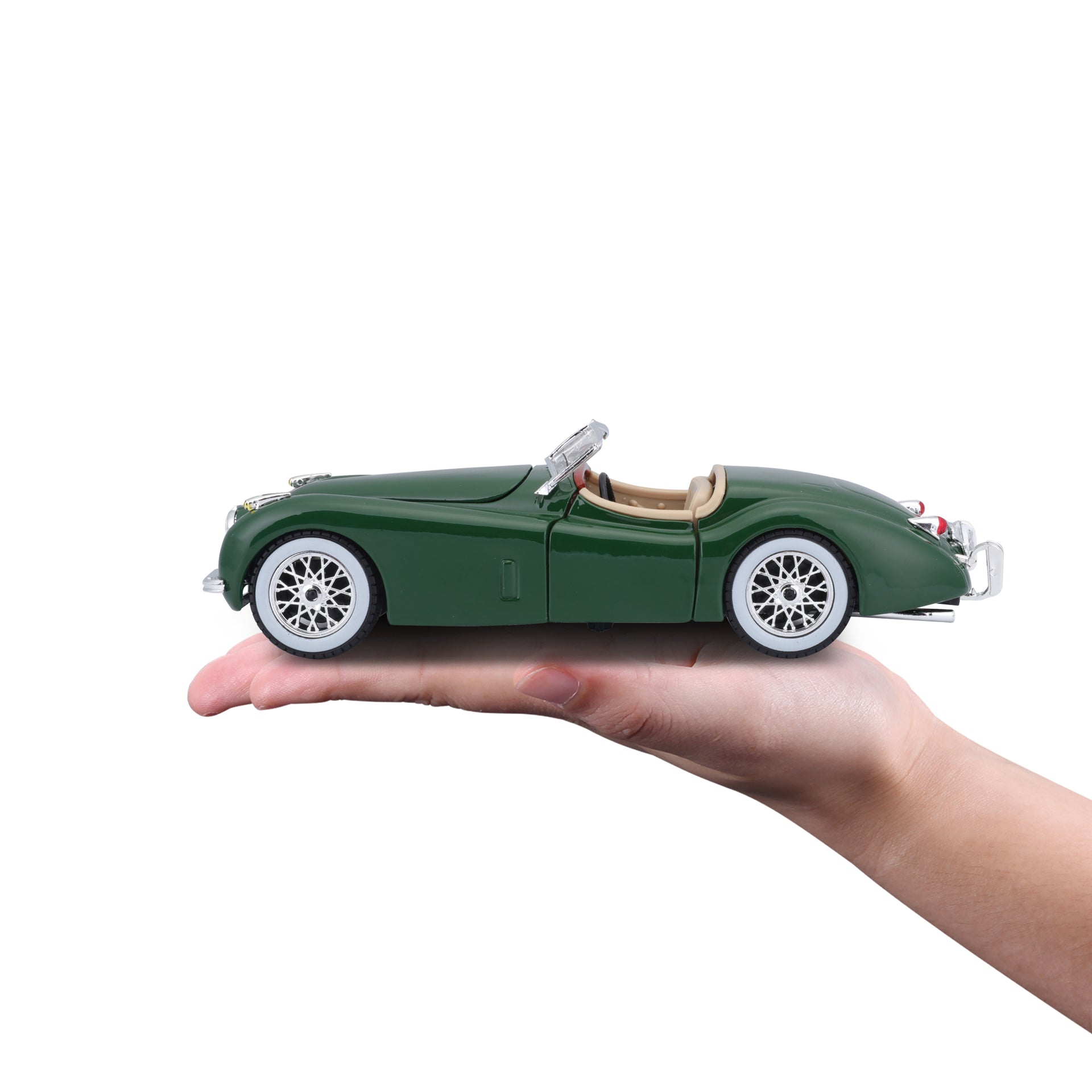 Machete Masinuta  Bburago 1:24 Jaguar XK 120 Roadster Verde, BB20001B-22018