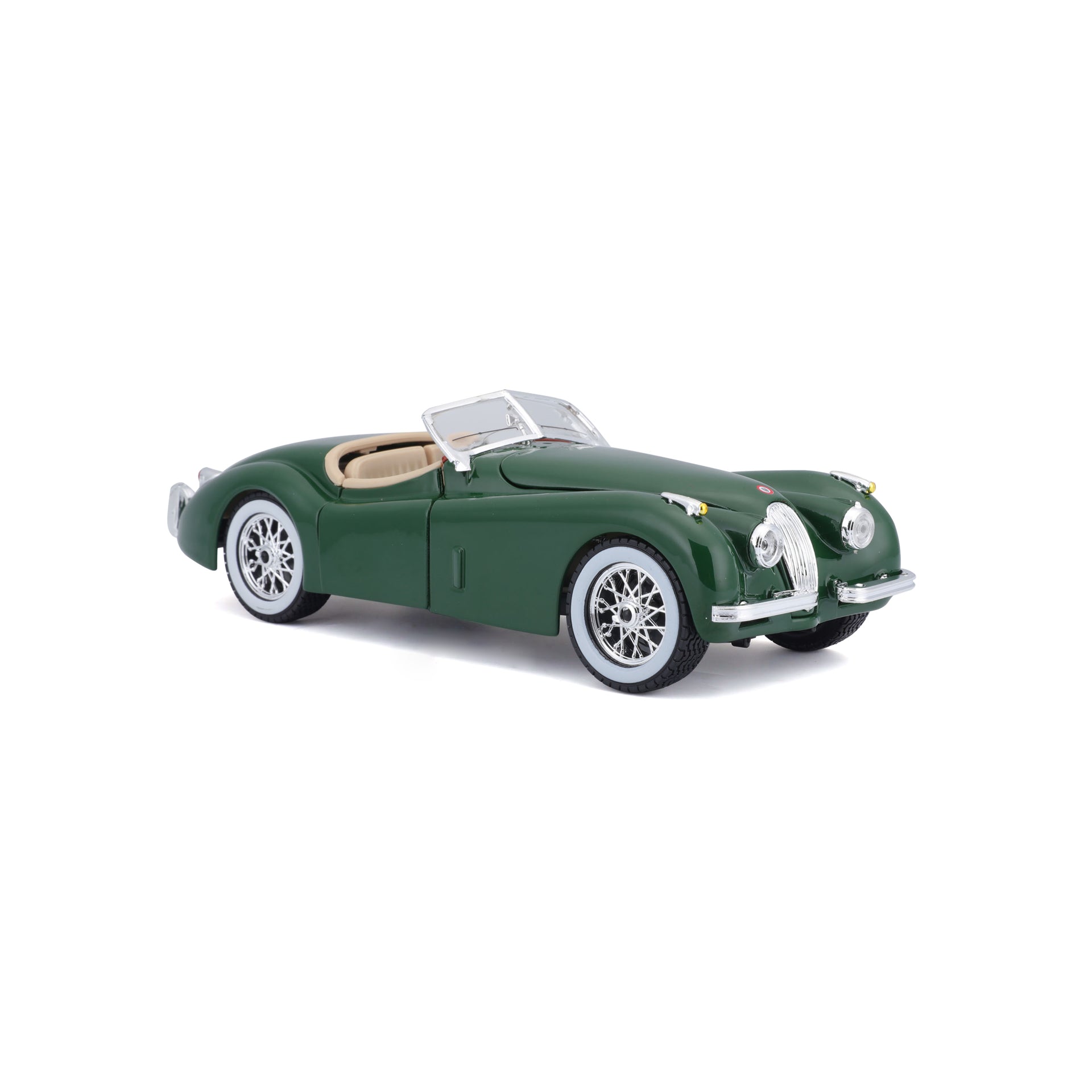 Machete Masinuta  Bburago 1:24 Jaguar XK 120 Roadster Verde, BB20001B-22018