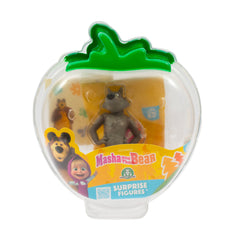 Set Figurina Masha si Ursul in Capsula Capsunica - Lup si 1 buc Mini Figurina Surpriza, MHA19000LUP