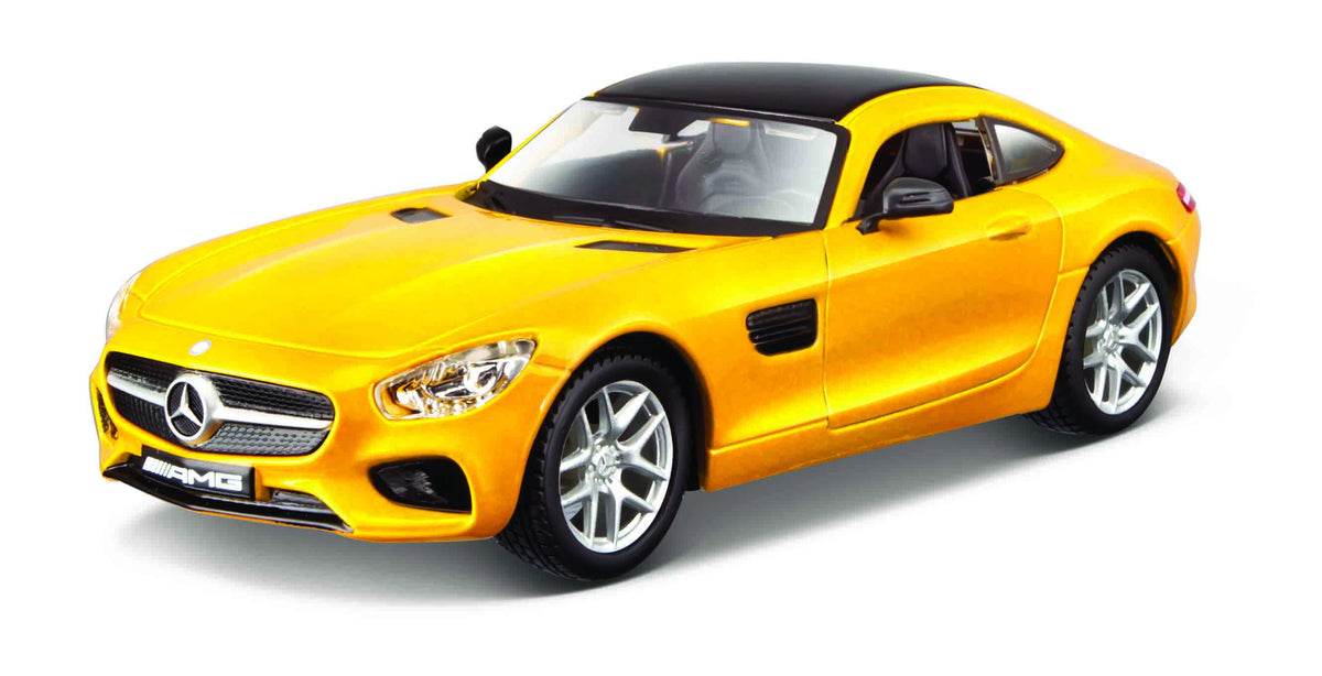 Macheta Masinuta Bburago 1:32 Mercedes AMG GT Galben Metalic, BB43100-43065