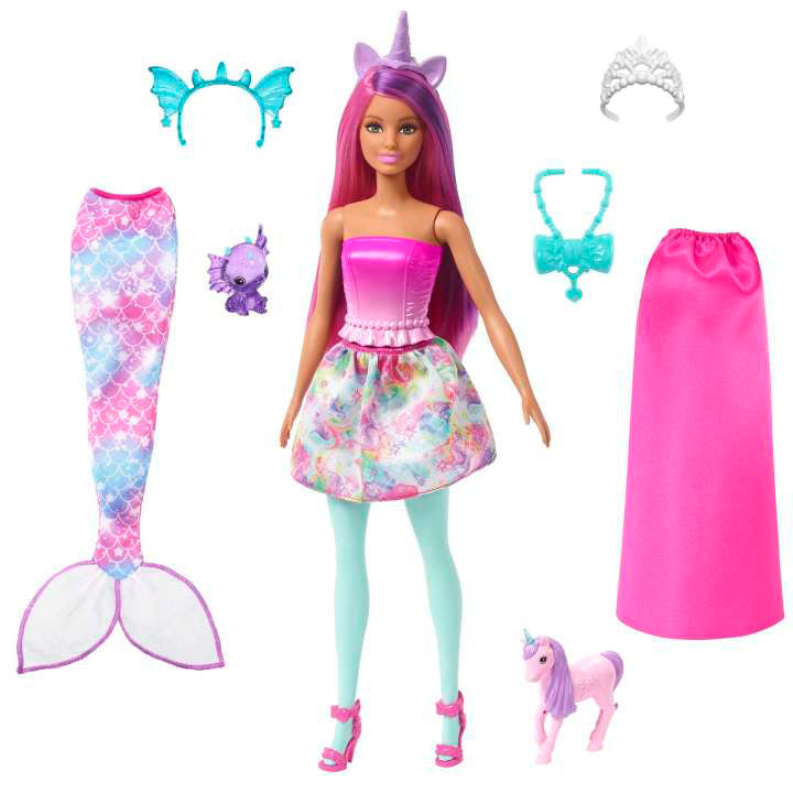 Papusa Barbie Sirena care se transforma, MTHLC28