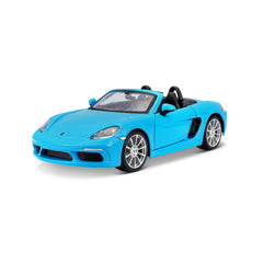 Macheta Masinuta Bburago 1:24 Porsche 718 Boxster Albastru Deschis, BB20001A-21087