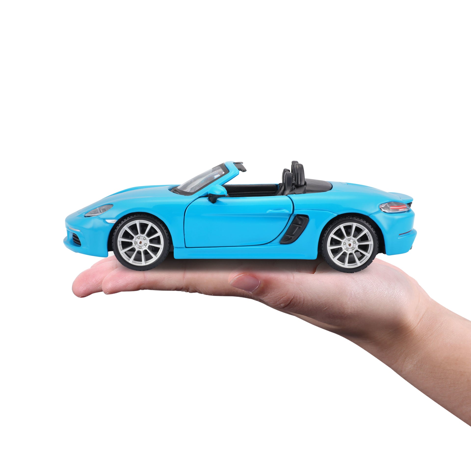 Macheta Masinuta Bburago 1:24 Porsche 718 Boxster Albastru Deschis, BB20001A-21087