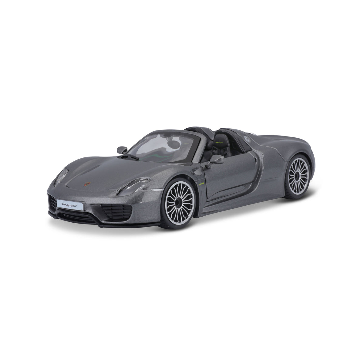 Macheta Masinuta Bburago 1:24 Porsche 918 Spyder Gri Metalic, BB20001A-21076