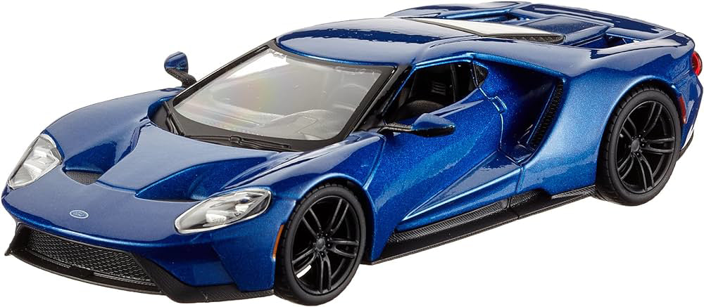 Macheta Masinuta Bburago  1:32 2019 Ford GT Albastru Metalizat, BB43100-43043-2017 FORD