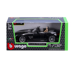Macheta Masinuta Bburago 1:32 Mercedes Benz SLS AMG Roadster Negru, 43100-43035
