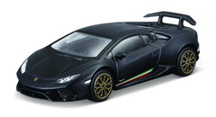 Macheta Masinuta Bburago  Street Fire 1:43 Lamborghini Huricane Performante Negru Mat, BB30010B-30397