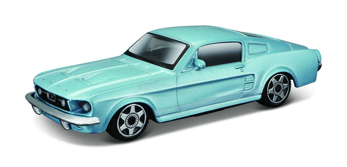 Macheta Masinuta Bburago Street Fire 1:43 Ford Mustang Albastru Metalic, BB30010R-30215