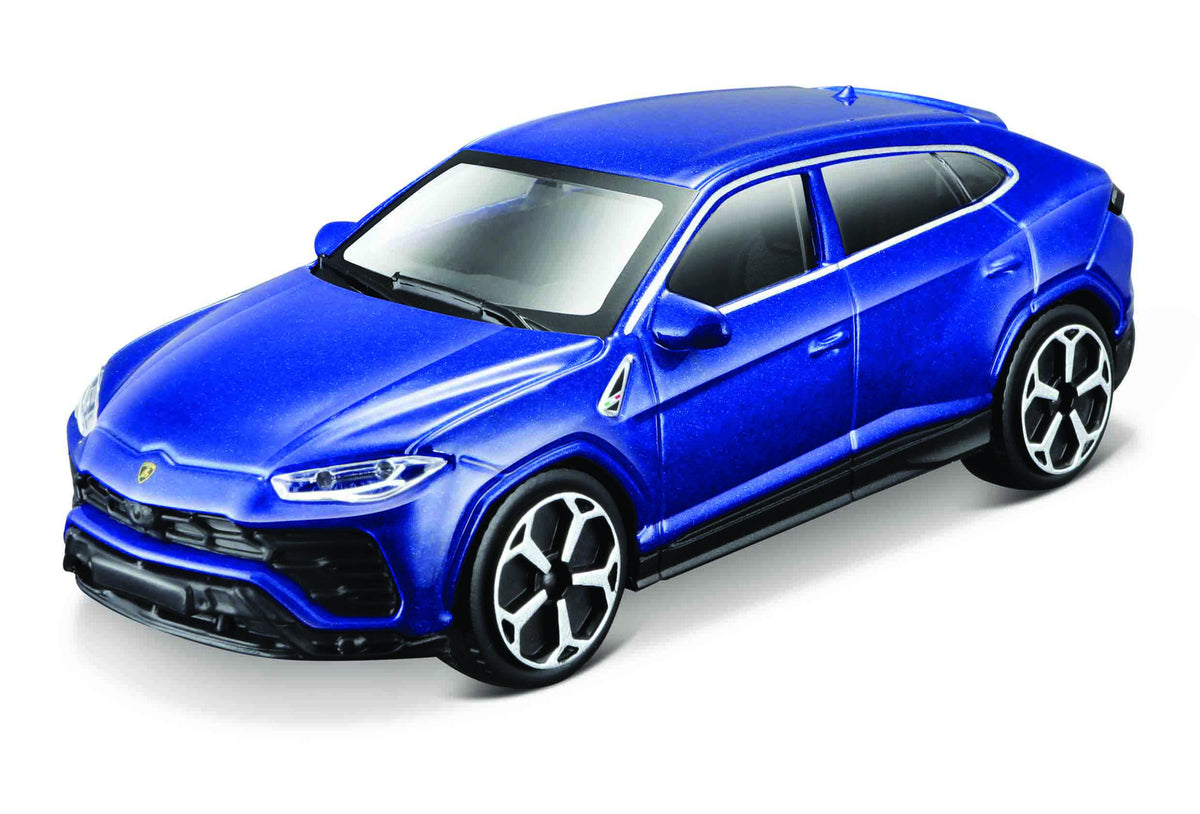 Set 2 Machete Masini Bburago 1:43 Street Fire Lamborghini Urus Albastru & Audi R8 Rosu, BB30002-30392-30158