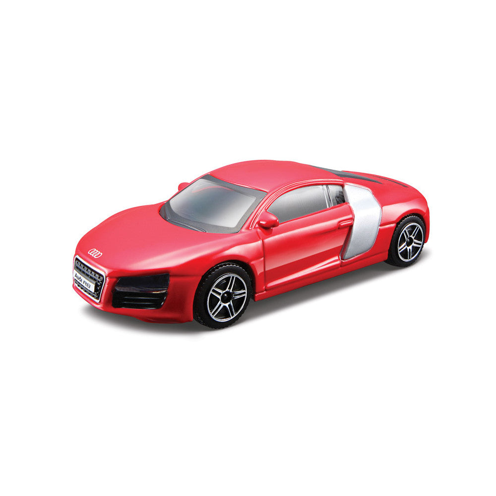 Set 2 Machete Masini Bburago 1:43 Street Fire Lamborghini Urus Albastru & Audi R8 Rosu, BB30002-30392-30158