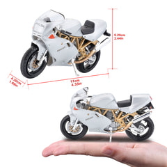 Macheta Motocicleta Bburago 1:18 Ducati Supersport 900FE Argintiu, BB51030-51063