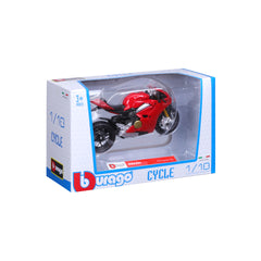 Macheta Motocicleta Bburago 1:18 Ducati Panigale V4 Rosu, BB51030-51080