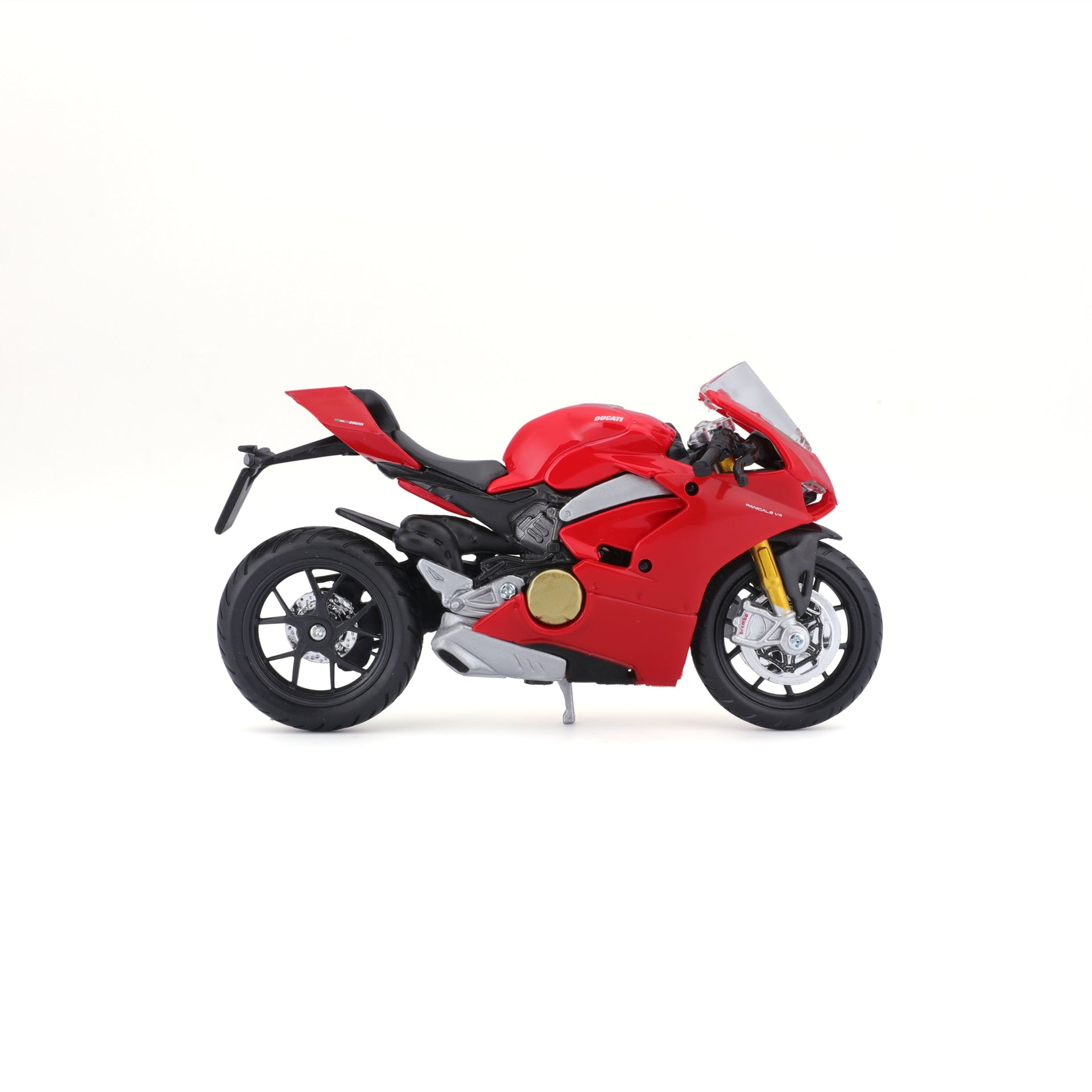 Macheta Motocicleta Bburago 1:18 Ducati Panigale V4 Rosu, BB51030-51080