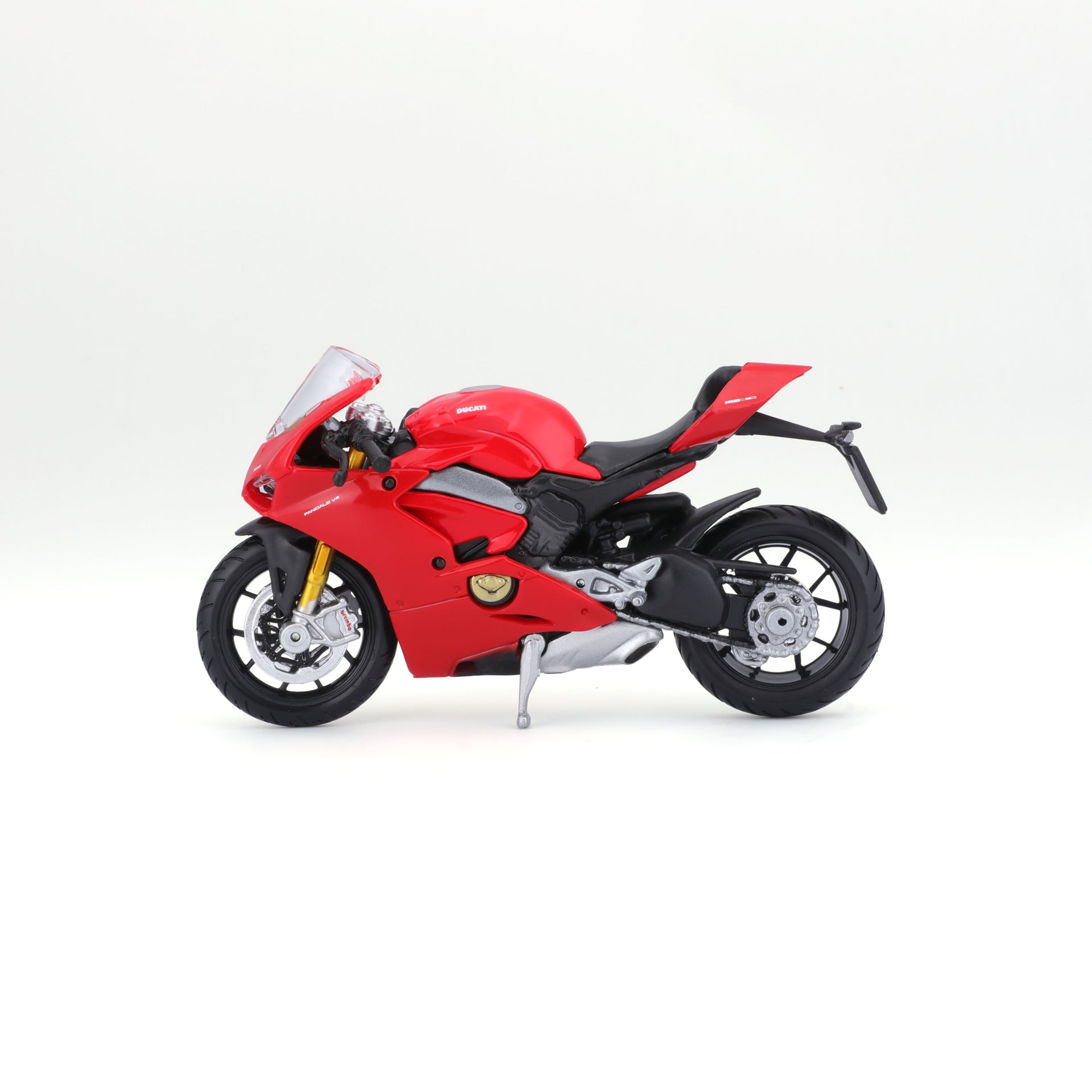 Macheta Motocicleta Bburago 1:18 Ducati Panigale V4 Rosu, BB51030-51080