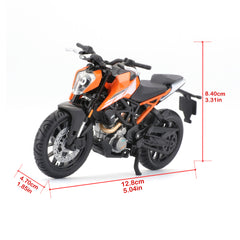 Macheta Motocicleta Bburago 1:18  KTM 250 Duke Portocaliu, BB51030-51083