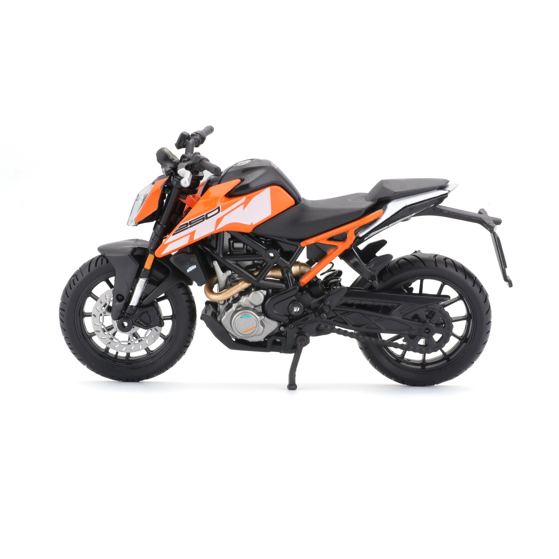 Macheta Motocicleta Bburago 1:18  KTM 250 Duke Portocaliu, BB51030-51083