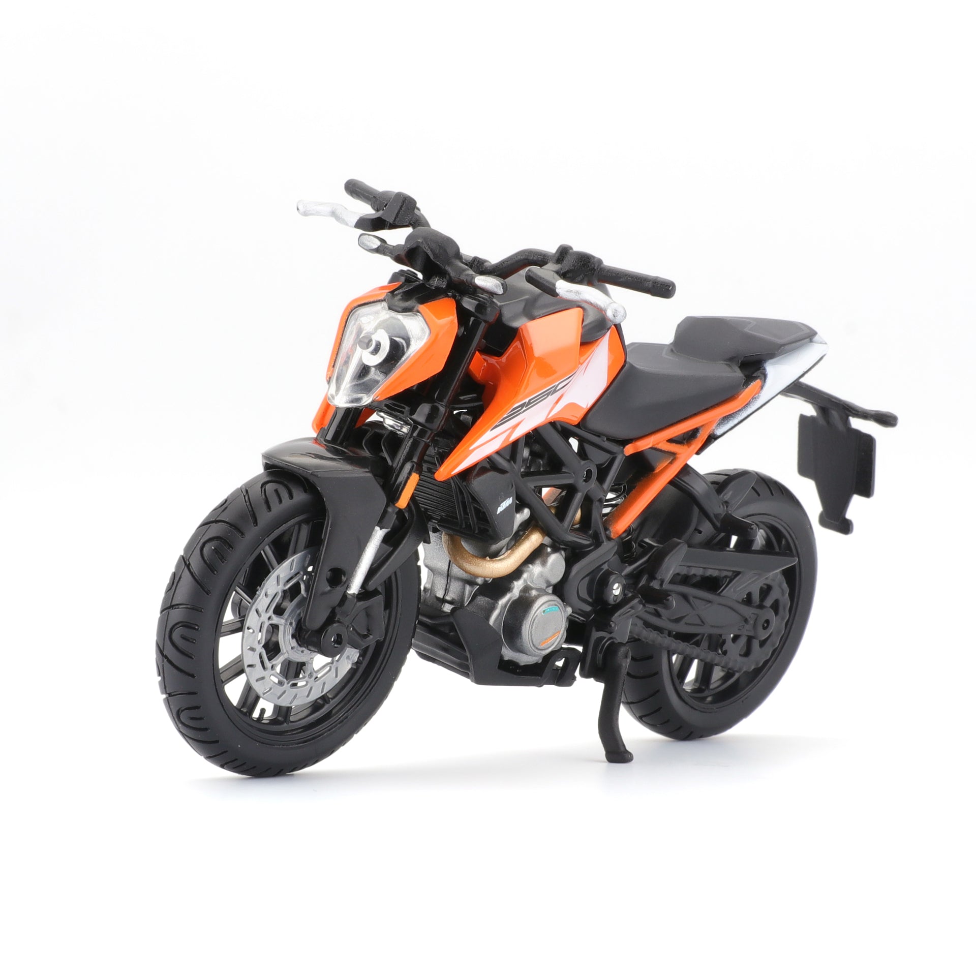 Macheta Motocicleta Bburago 1:18  KTM 250 Duke Portocaliu, BB51030-51083