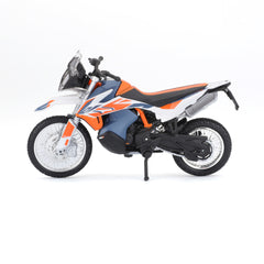 Macheta Motocicleta Bburago 1:18  KTM 790 Adventure R Rally Albastru/Portocaliu, BB51030-51084