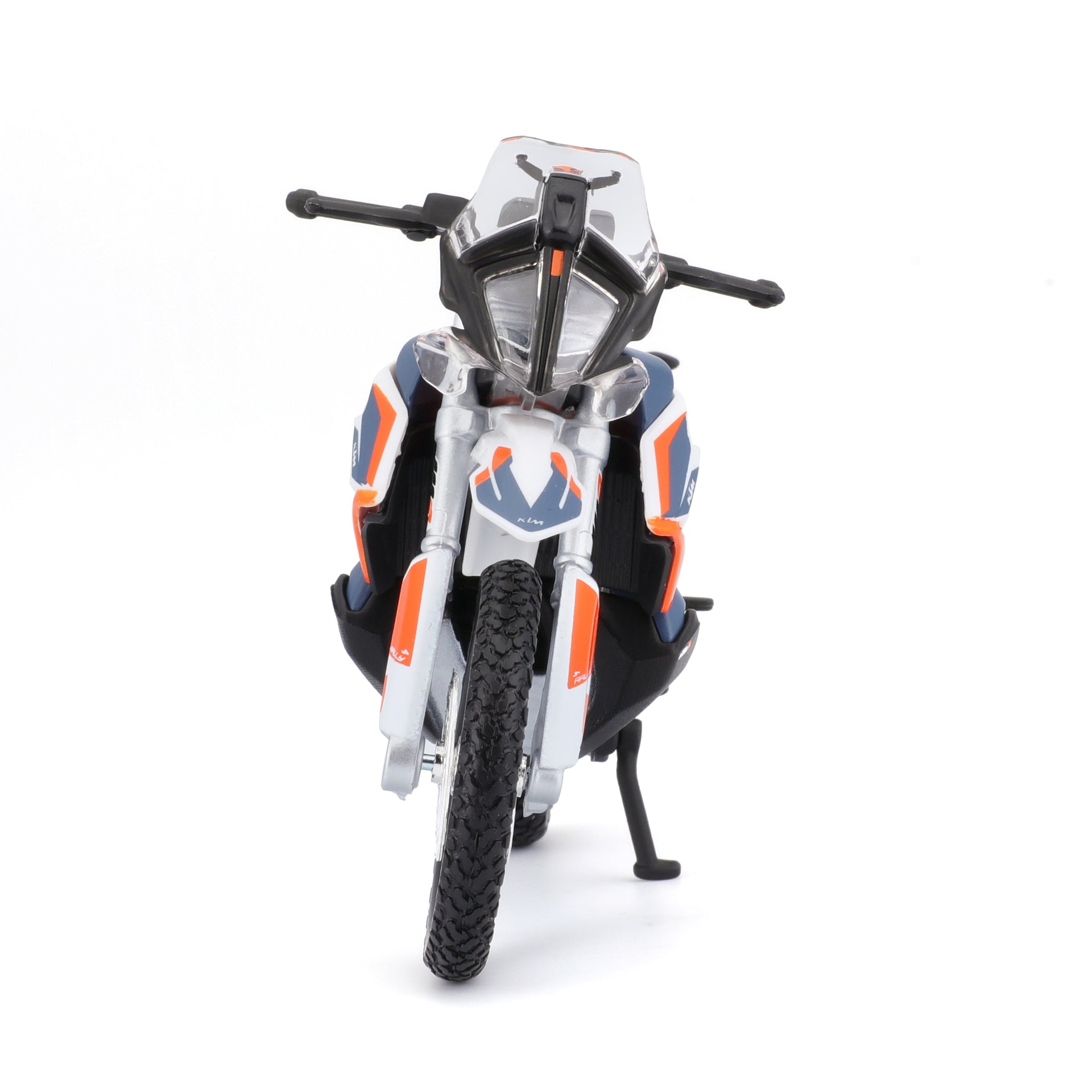 Macheta Motocicleta Bburago 1:18  KTM 790 Adventure R Rally Albastru/Portocaliu, BB51030-51084