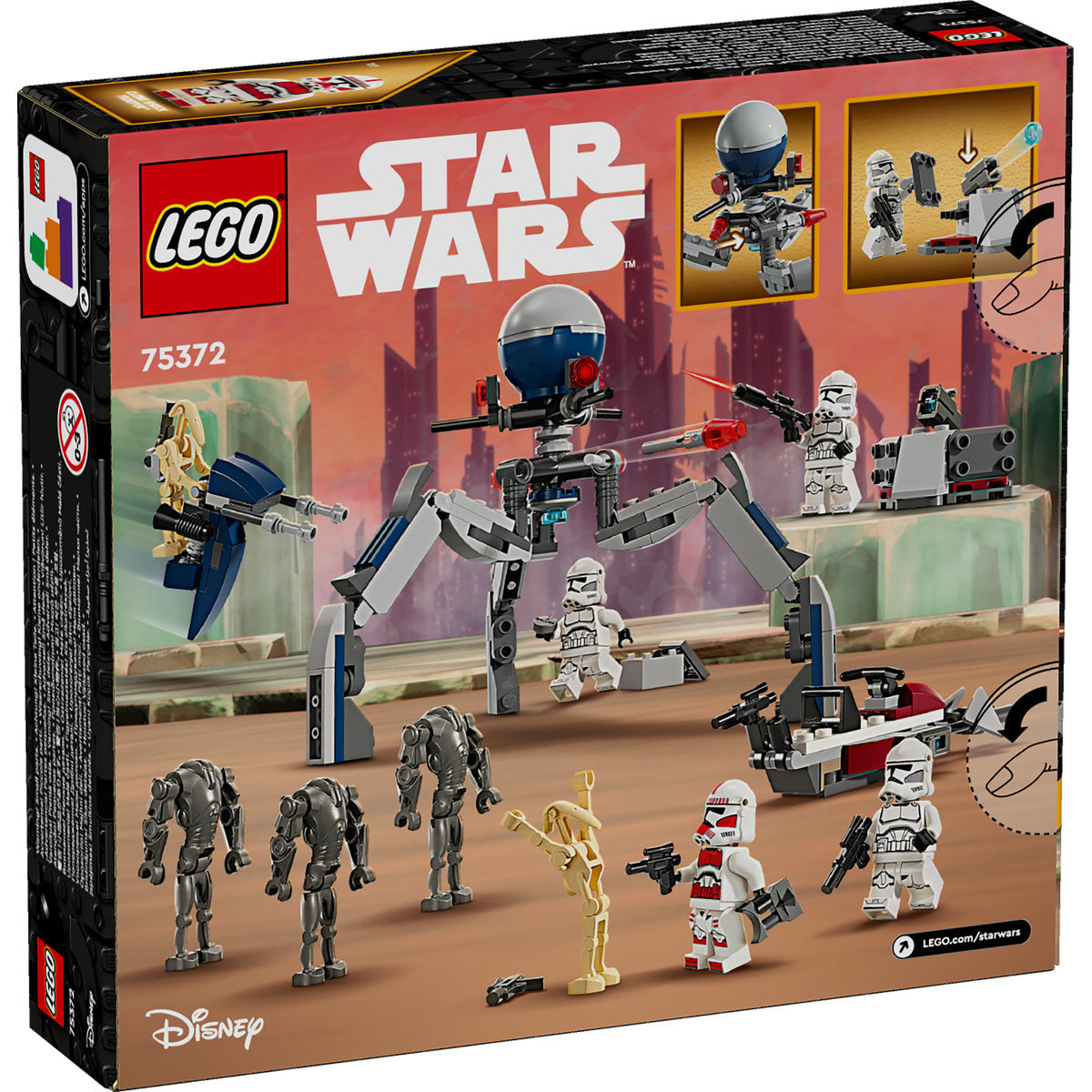 LEGO® Star Wars™ - Pachet de lupta Clone Trooper™ si droid de lupta 75372, 215 piese